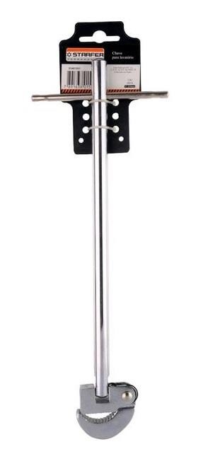 Chave Grifo Lavatórios/Torneiras Ajustável 11" Cromada Starfer