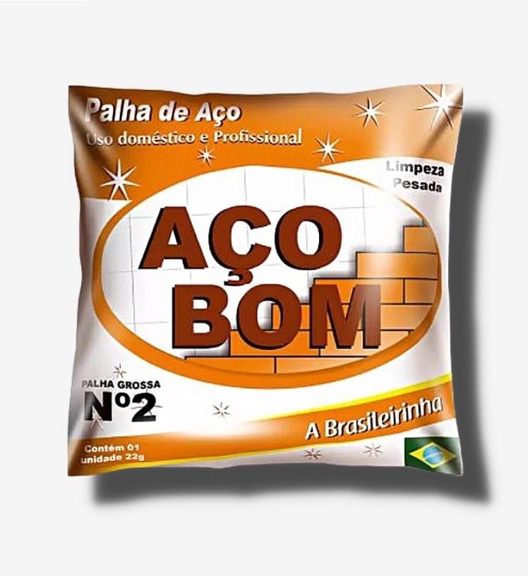 Palha de Aço Grossa Número 2 Aço Bom