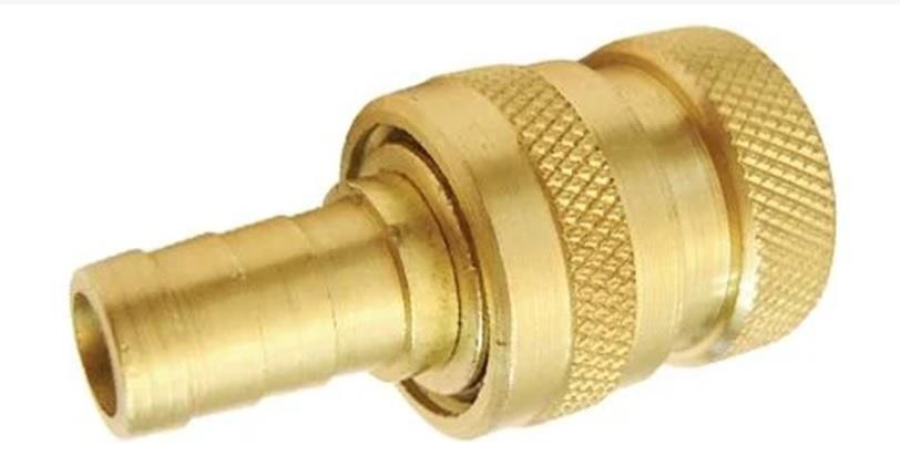 Engate Rápido Latão p/ Água Rosca 3/4" x Pino p/ Mangueira 1/2"