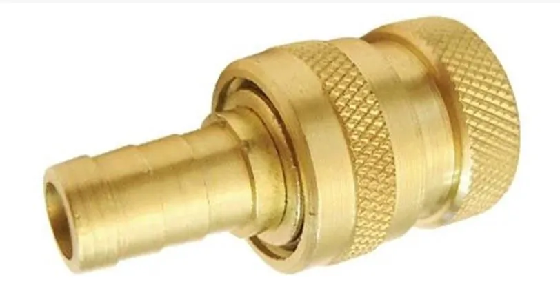 Engate Rápido Latão p/ Água Rosca 3/4" x Pino p/ Mangueira 1/2"