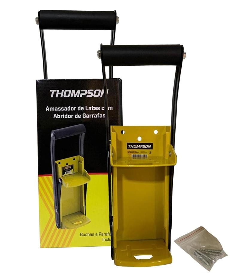 Amassador e Abridor de Latas em Aço Thompson