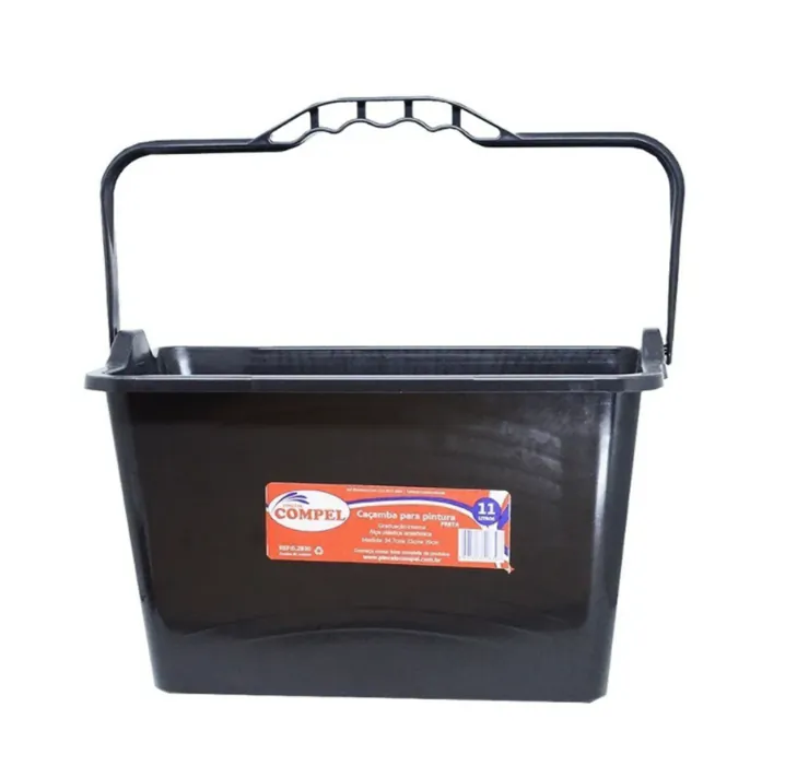 Caçamba de Pintura Preta Compel 11L