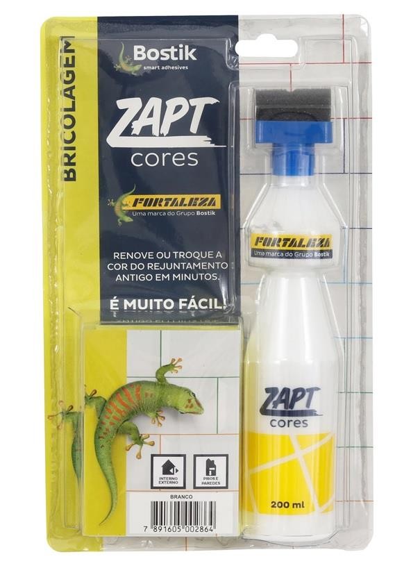 Tinta Pinta Recuperador Rejunte Zapt Branco 200ml Fortaleza