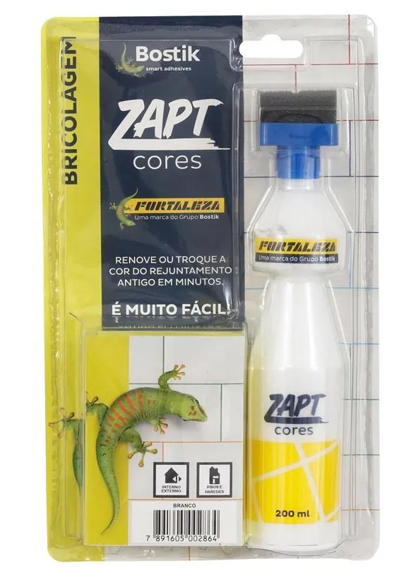 Tinta Pinta Recuperador Rejunte Zapt Branco 200ml Fortaleza