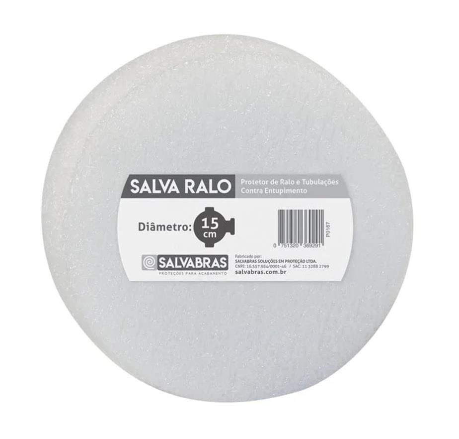 Protetor Ralos e Tubulações 15cm Salva Ralo Salvabrás