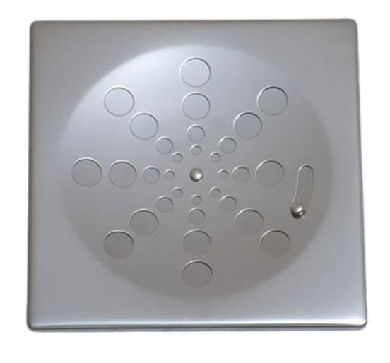 Grelha sem Caxilho Quadrada Aço Inox Abre/Fecha 15x15cm Estilmax