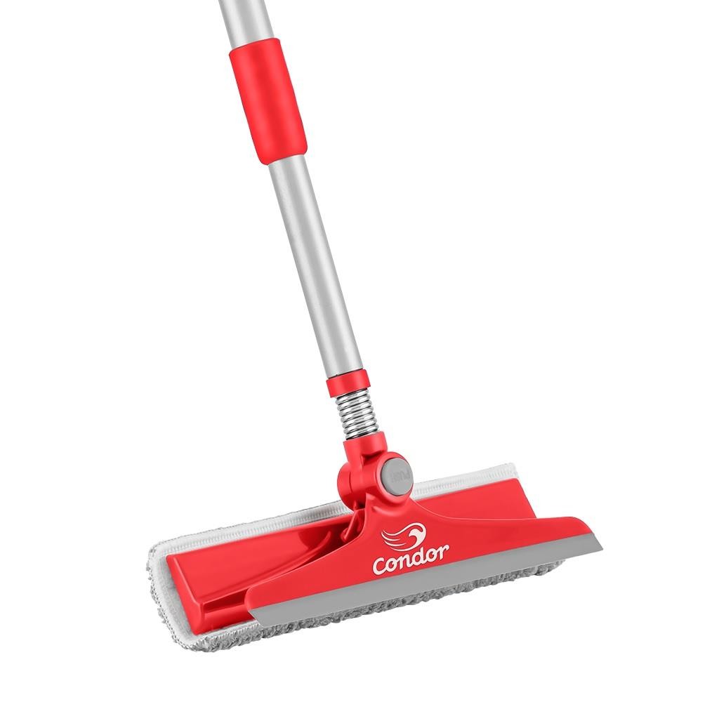 Rodo MOP de Limpeza Limpa Vidros 2 em 1 Limpa e Seca c/ Cabo Condor