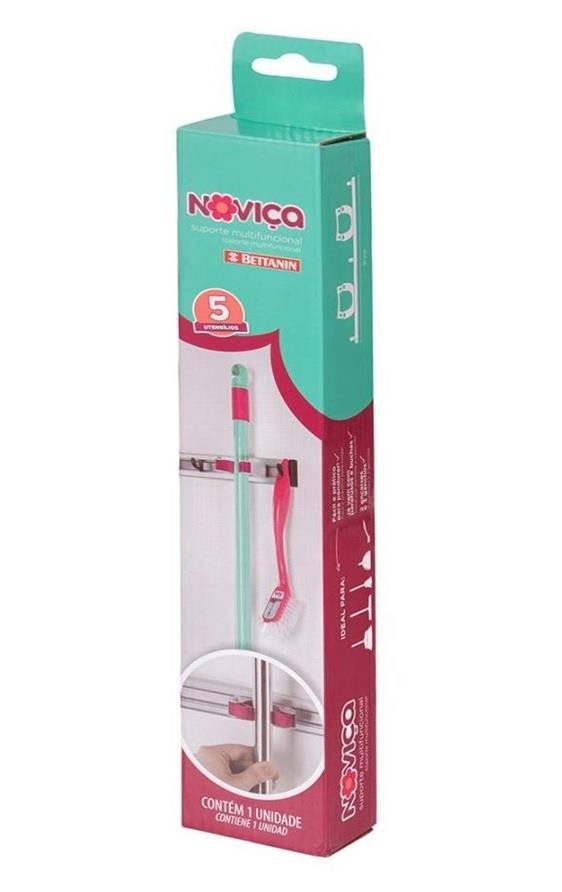Suporte Multifuncional p/ Pendurar 05 Utensílios Noviça Bettanin