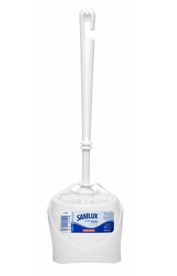 Escova Sanitária p/ Banheiro c/ Pote de Plástico Sanilux Bettanin