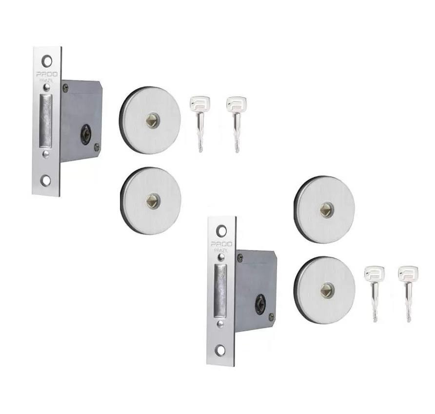 Fechadura Trava Tetra Dupla 11000Ixp Aço Inox Polido Pado