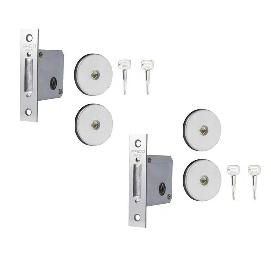 Fechadura Trava Tetra Dupla 11000Ixp Aço Inox Polido Pado