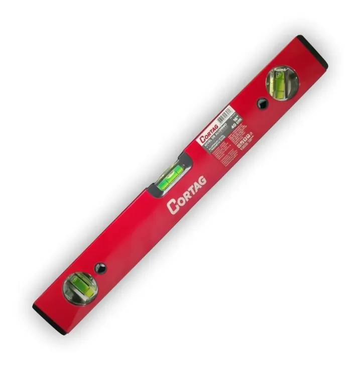 Nível de Alumínio 16" 40cm c/ 3 Bolhas 60239 Cortag