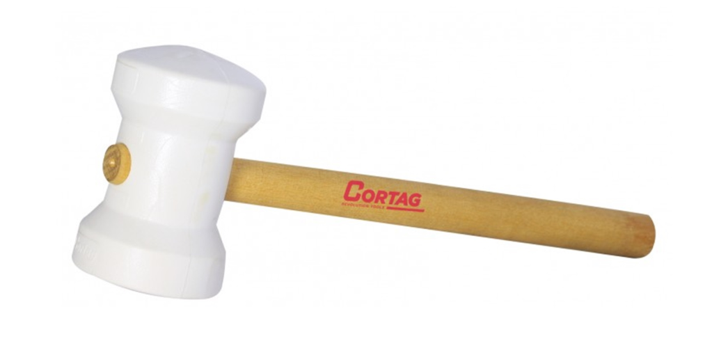 Martelo de Borracha Branco 60mm Cortag