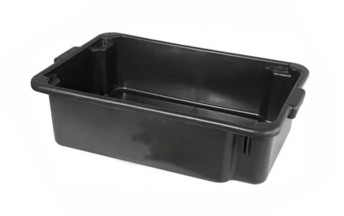Caixa Para Massa PVC Retangular Preta Reforçada 40L