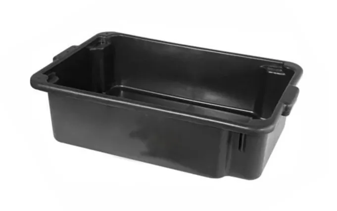 Caixa Para Massa PVC Retangular Preta Reforçada 40L