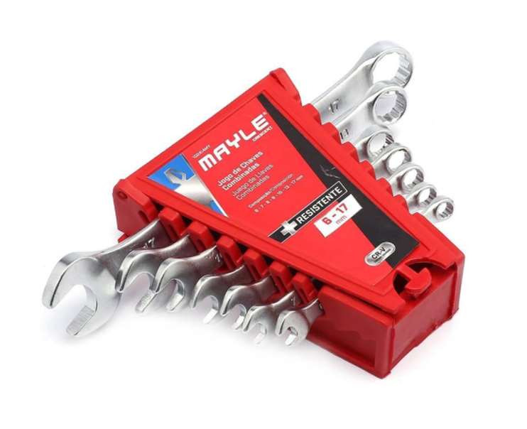 Jogo De Chave Combinada 6 a 17mm Com 07 Peças Mayle