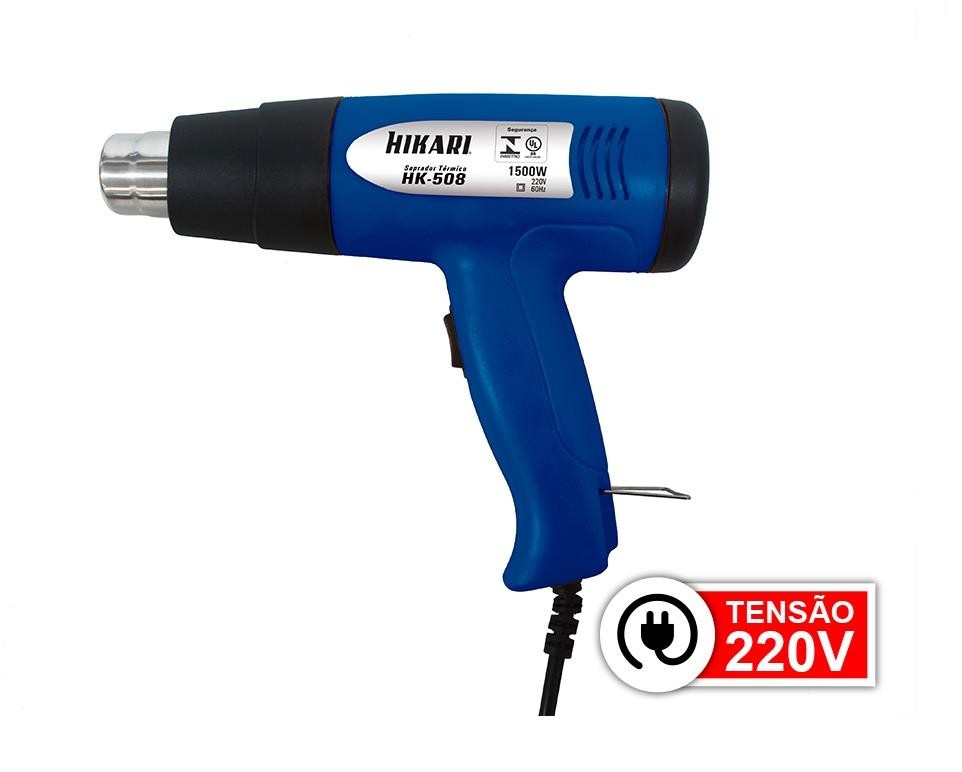 Soprador Térmico / Pistola Ar Quente 1500W - 220V HK-508 Hikari