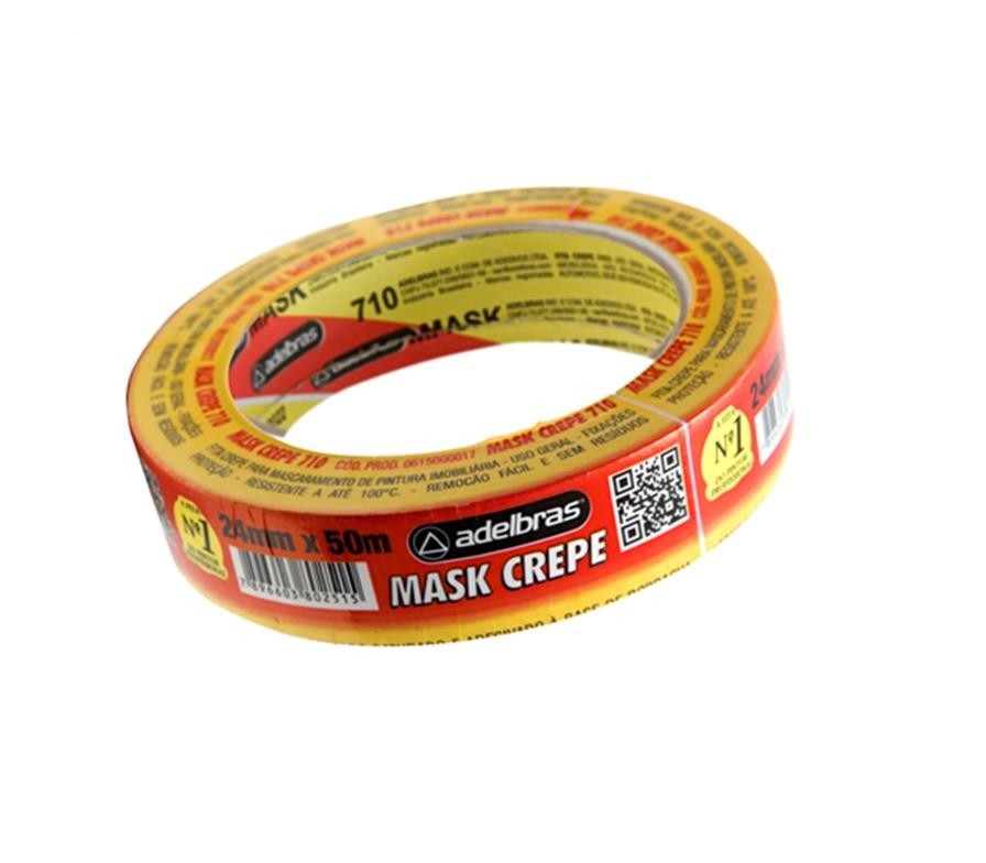 Fita Crepe Mask Uso Geral 24mm x 50m Adelbras