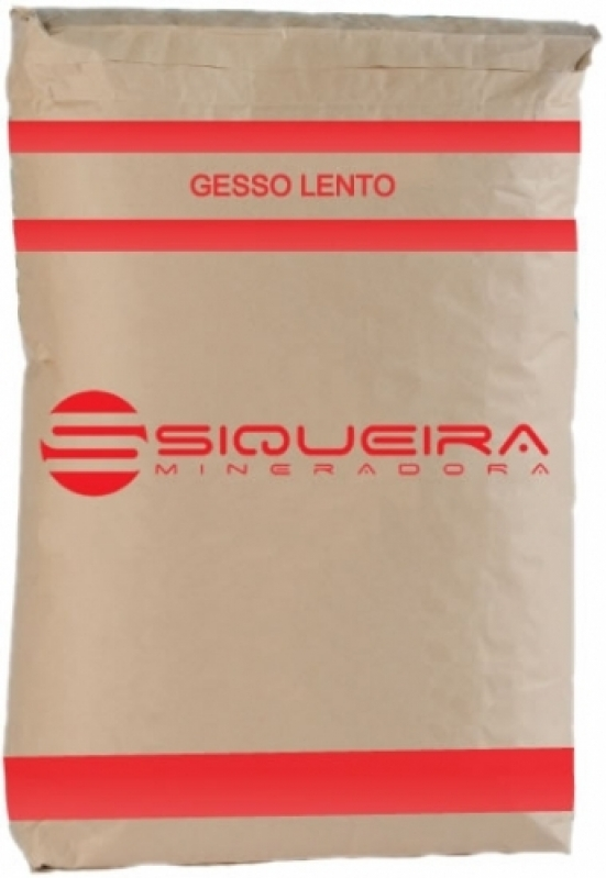 Gesso Revestimento Em Pó Secagem Lenta 40kg Siqueira