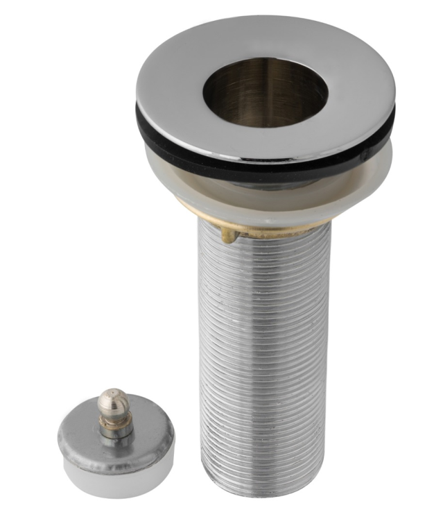 Válvula Lavatório Super Longa Cromada 7/8" 13cm s/ Ladrão Hidroprata