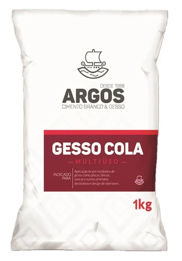 Gesso Cola em Pó Multiuso 1kg Argos