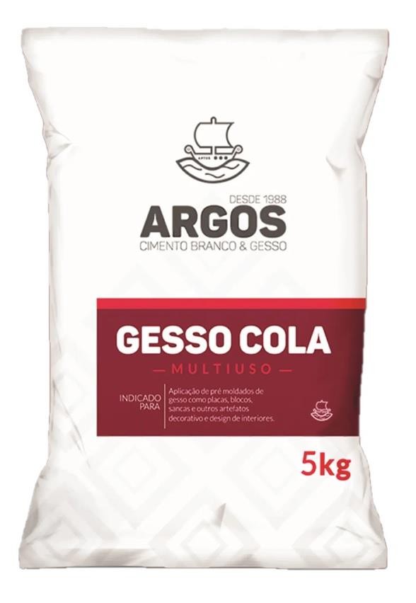 Gesso Cola em Pó Multiuso 5kg Argos