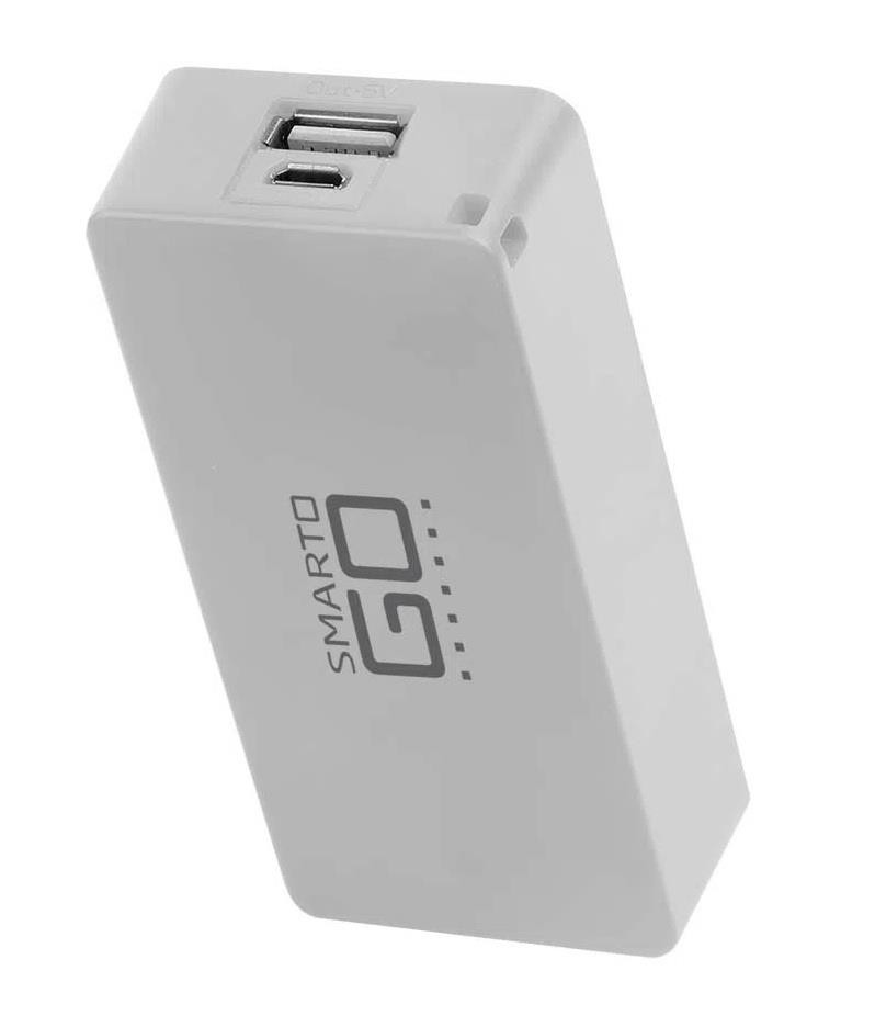 Carregador Portátil Power Bank Smartogo 4000Mah Branco Multilaser