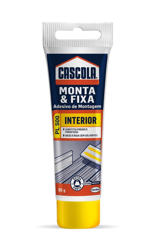 Adesivo Multiuso Cola Monta e Fixa PL500 85g Cascola Henkel