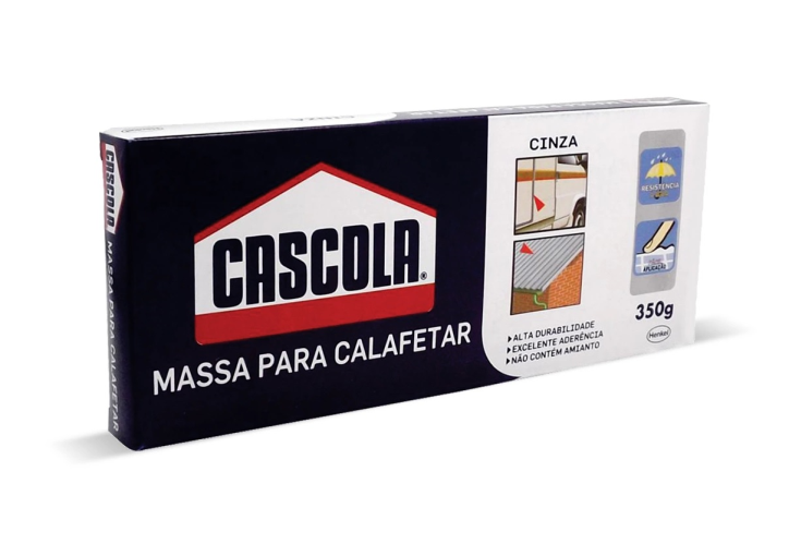Massa Para Calafetar Cinza 350g Cascola