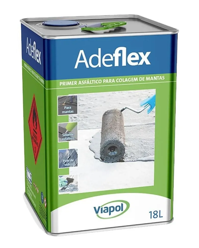 Primer p/ Manta Asfáltica Preto Adeflex 18L Viapol