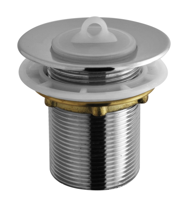 Válvula Tanque Lavanderia 1.1/2" Metal Cromada s/ Ladrão Hidroprata
