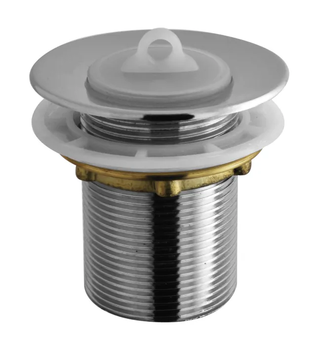 Válvula Tanque Lavanderia 1.1/2" Metal Cromada s/ Ladrão Hidroprata