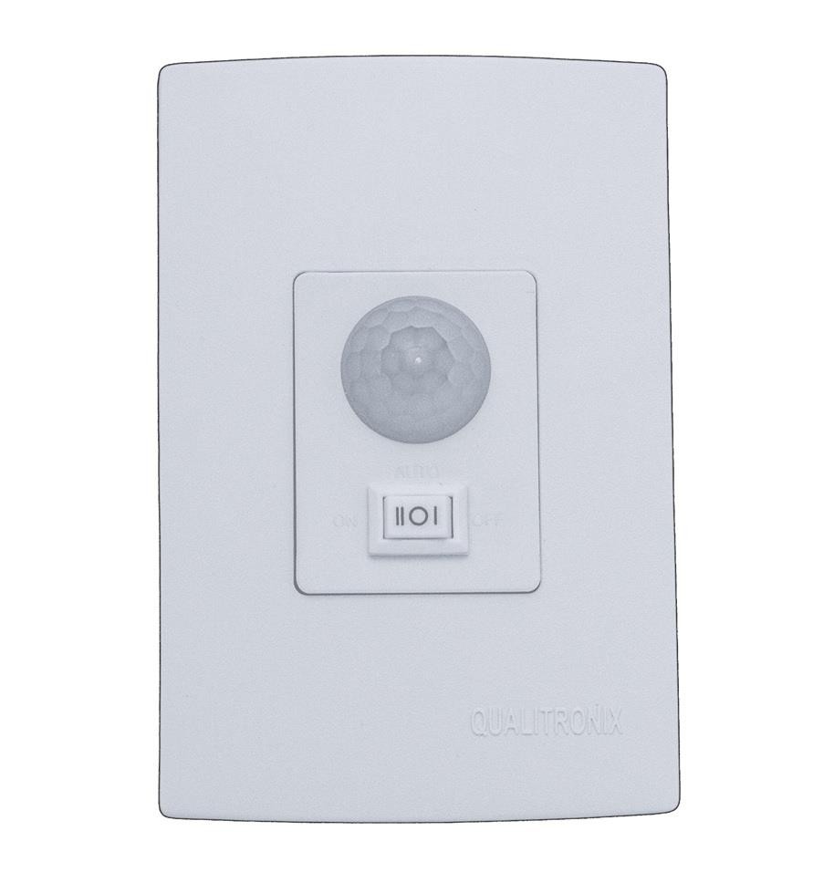 Sensor de Presença Embutir 180õ c/ Interruptor QI6M Qualitronix