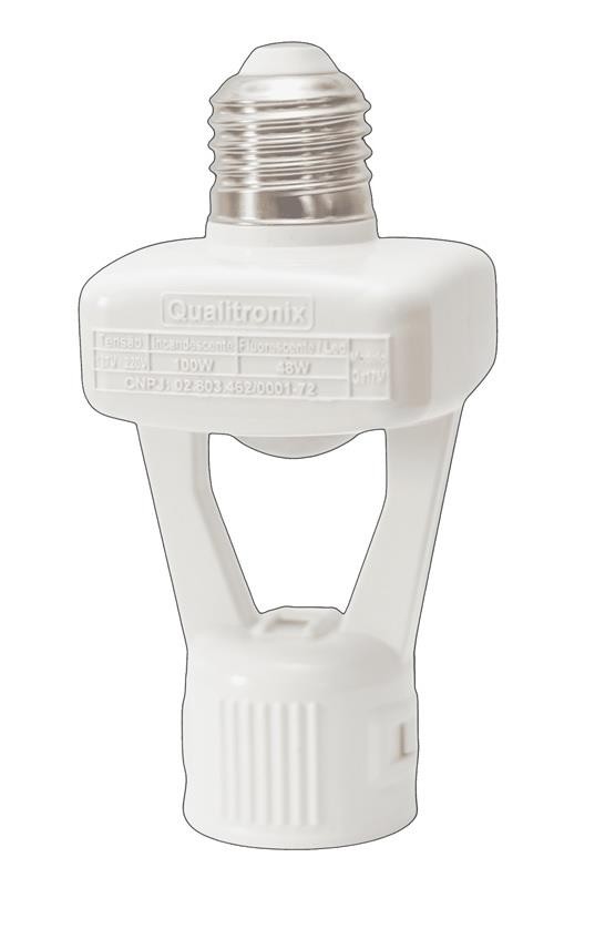 Sensor de Presença Multifuncional Soquete E27 360o QA17M Qualitronix