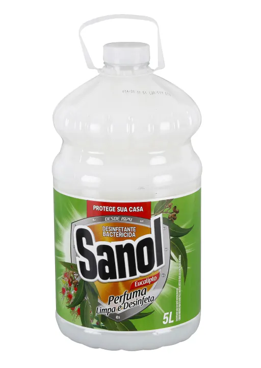 Desinfetante Bactericida Multiuso Leitoso Eucalipto 5L Sanol