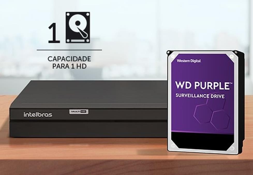 Gravador Digital DVR Full HD 16 Canais c/ HD 1TB MHDX 1316 Intelbras