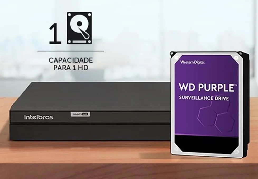 Gravador Digital DVR Full HD 16 Canais c/ HD 1TB MHDX 1316 Intelbras