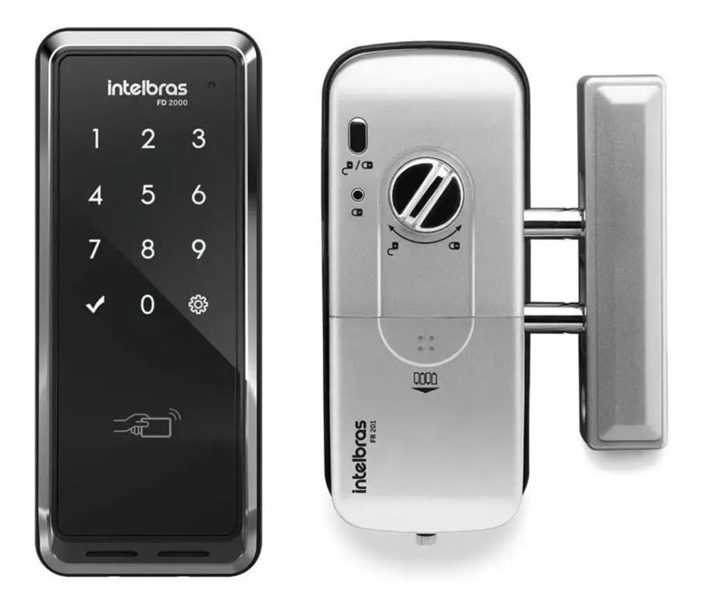 Fechadura Eletrônica Digital Sobrepor FD 2000 Intelbras