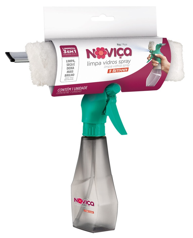 Rodo Mop Limpa Vidros Spray 3 em 1 Noviça Bettanin