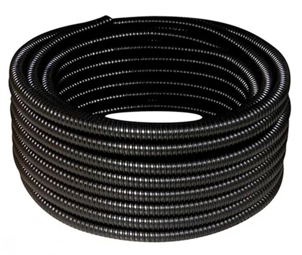 Conduite Flexível Espiralado Emborrachado Preto 3/4" Rolo 25m Irrigatec