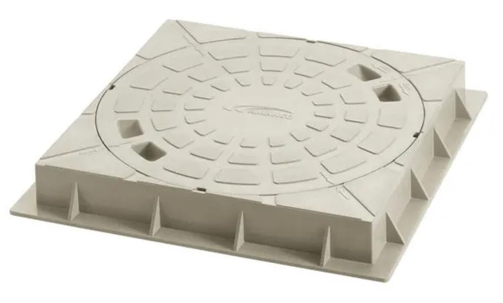 Tampa p/ Caixa de Gordura e Inspeção 300mm PVC Amanco