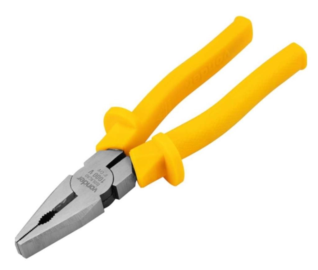 Alicate Universal Profissional Cromo Vanádio 8" c/ Isolação 1000V Vonder