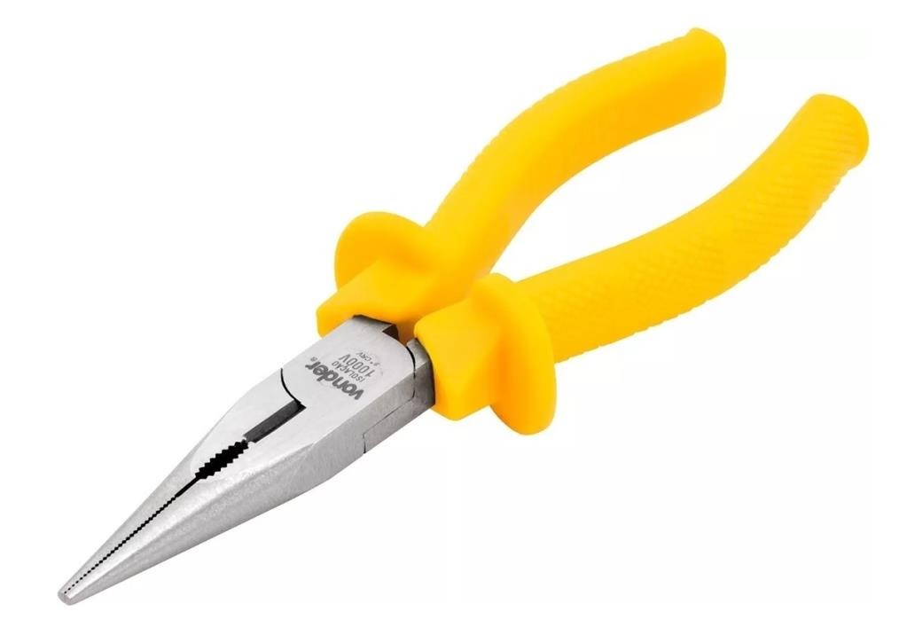 Alicate De Bico Meia Cana Longo 6" Isolado 1000V Vonder