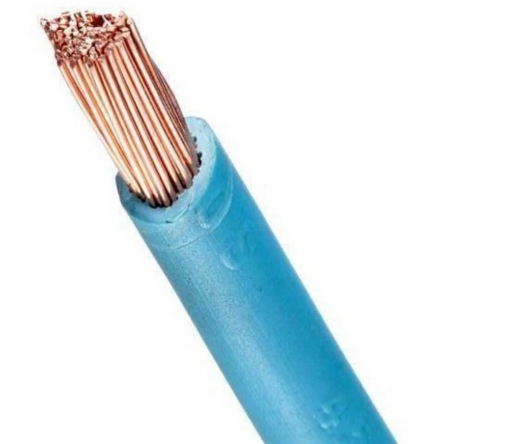 Fio Cabo Flexível Antichamas 16mm2 750V Azul por Metro Megatron