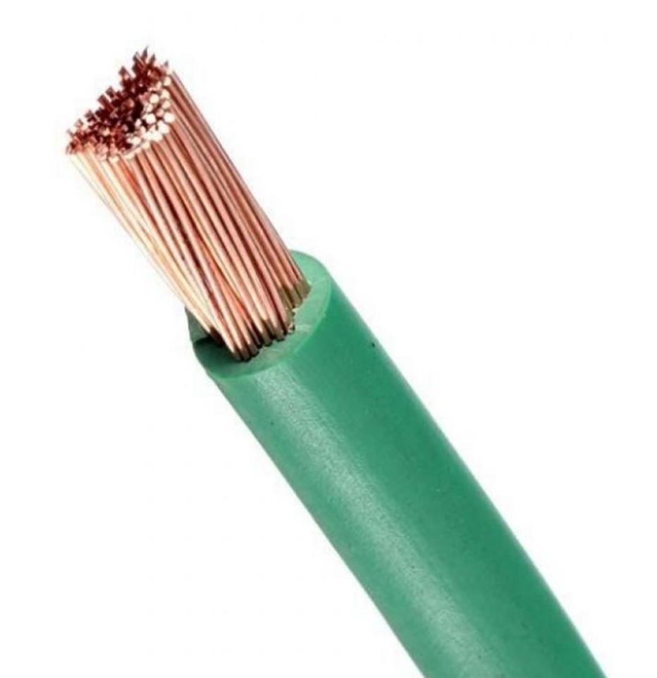 Fio Cabo Flexível Antichamas 16mm2 750V Verde por Metro Megatron