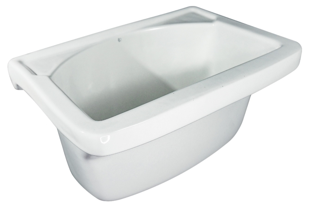 Tanque 22 Litros Louça Branco Esmaltado Linha Obidus Luzarte