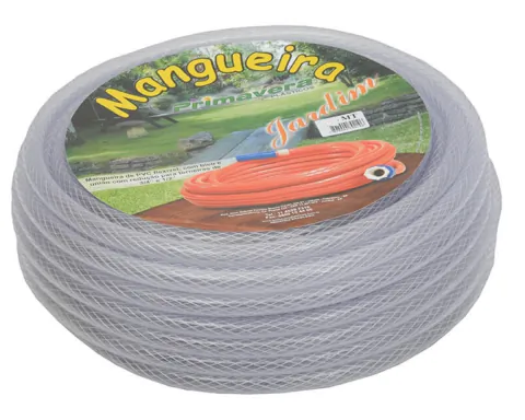 Conjunto de Mangueira Jardim Trançada Cristal 1/2" 10m Primavera