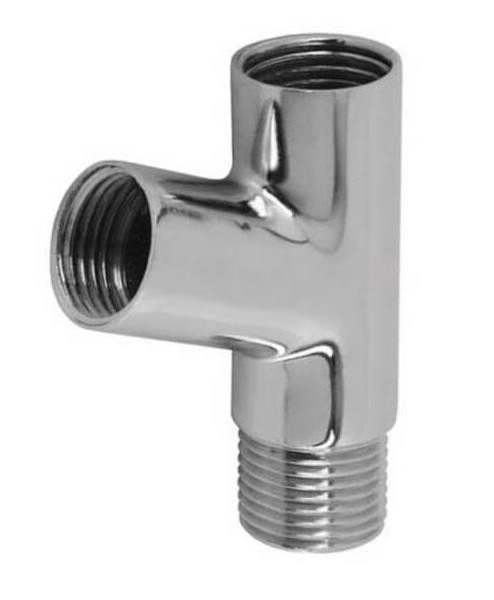 Junção Adaptador Reforçado Cromado Rosca x Rosca 1/2"x1/2" Rieti