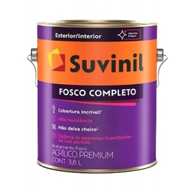Tinta Acrílica Fosco Completo Premium Branco Neve Fosco 3,6L Suvinil