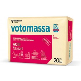 Argamassa Flexível Colante AC3 Branca 20Kg Votomassa Votoran